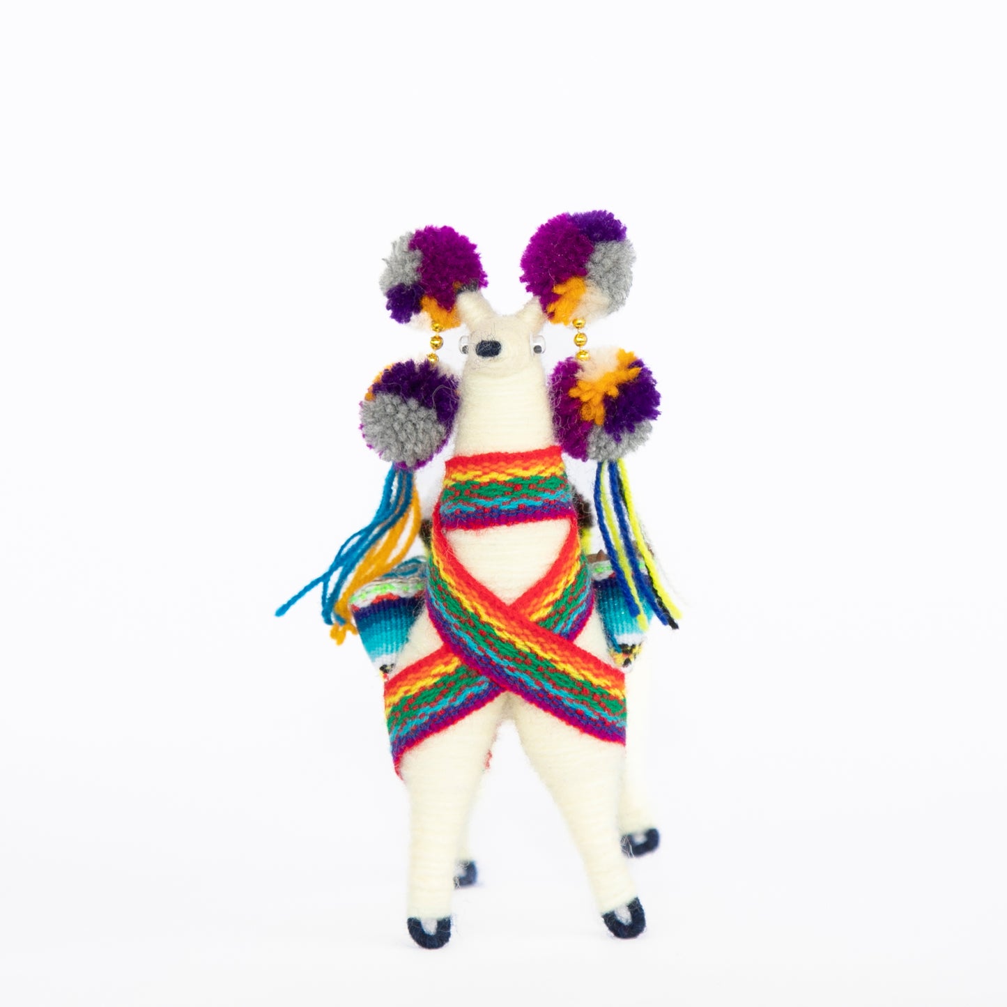 Front Facing Festive Llama Figurine