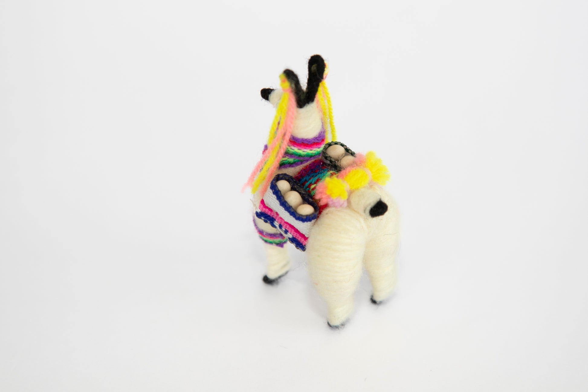 Back Angle of a Small Llama Figurine